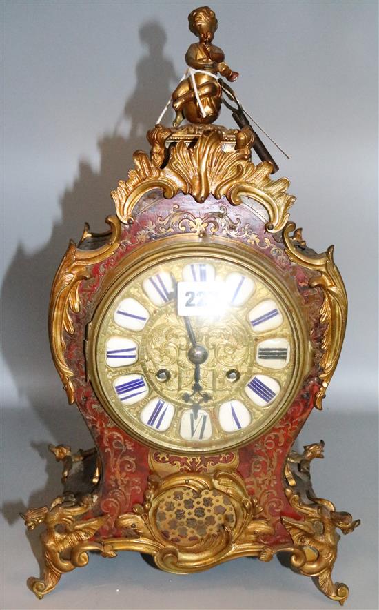 Boulle mantel clock